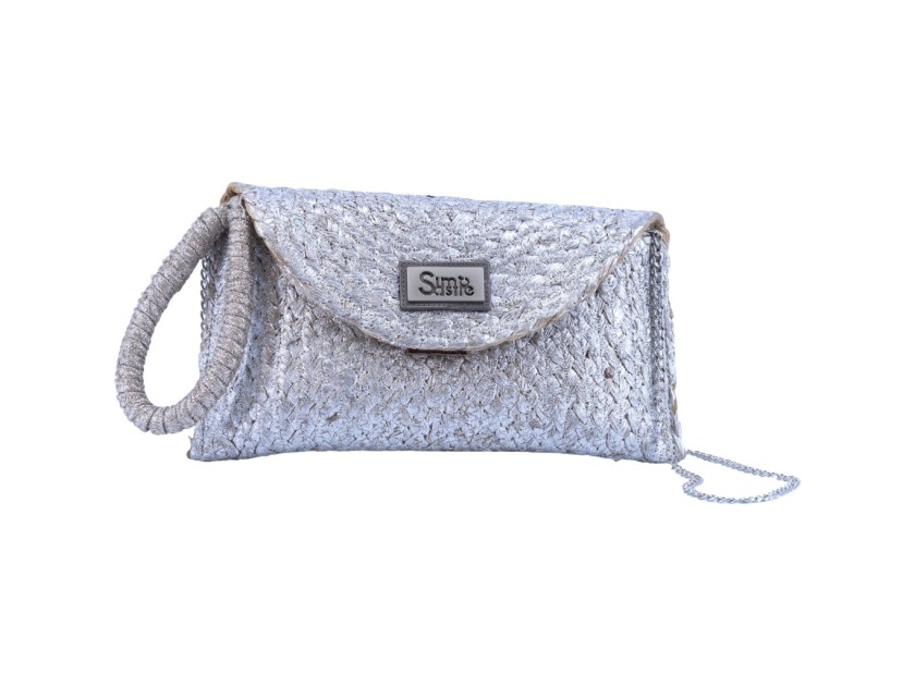 CLUTCH JUTE BAG BERTHA